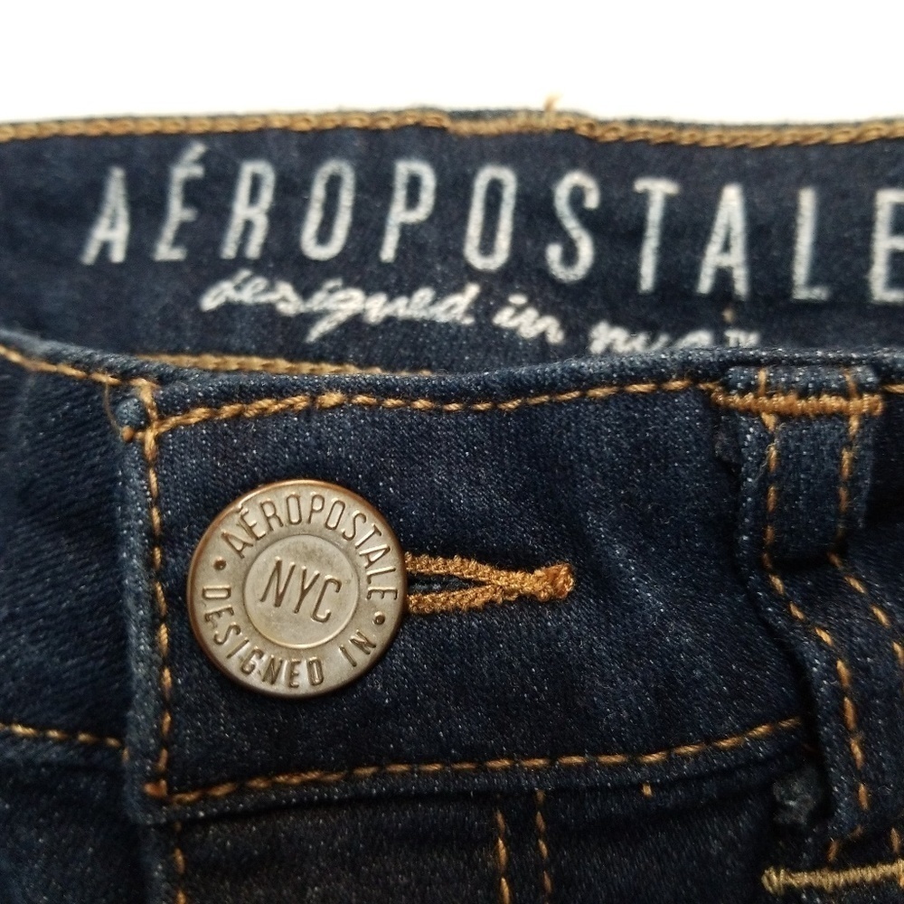 aeropostale bermuda jean shorts size 2 - Picture 4 of 10